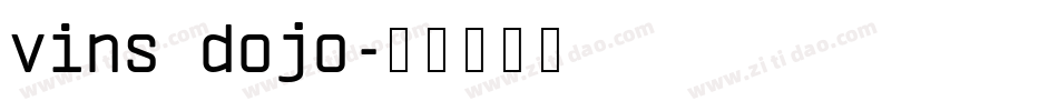 vins dojo字体转换